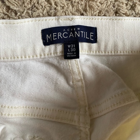 J. Crew Mercantile White Straight Leg Jeans - Picture 5 of 8